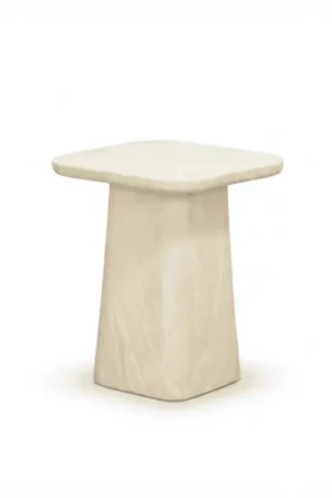 Fabrieksprijs Amy bijzettafel | polystone | Chalk beige | 40x40cm