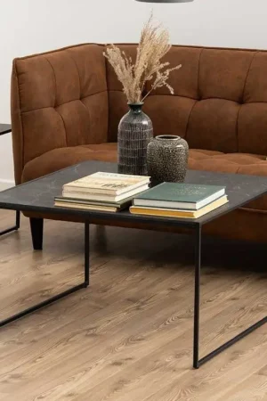 Salontafel Inacio 80x80 - zwart Populair