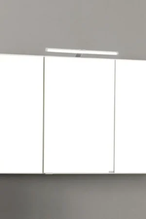 Aanbieding Spiegelkast Florent 120cm met 3 deuren & ledverlichting - wit