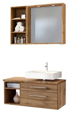Badkamercombinatie Dasa 1 rechts - wotan eik Premium