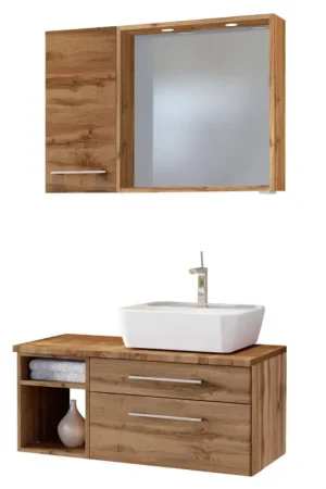 Badkamercombinatie Dasa 10 rechts - wotan eik Koop Online