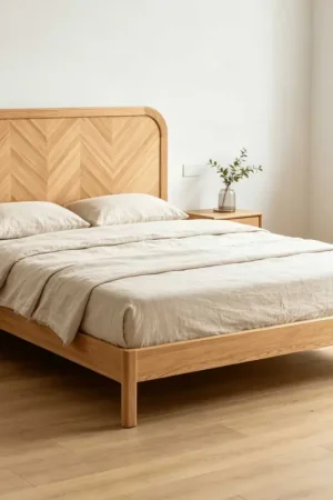 Alleen Vandaag Tweepersoonsbed Alessia - 160x200cm - met lattenbodem - massief eikenhout