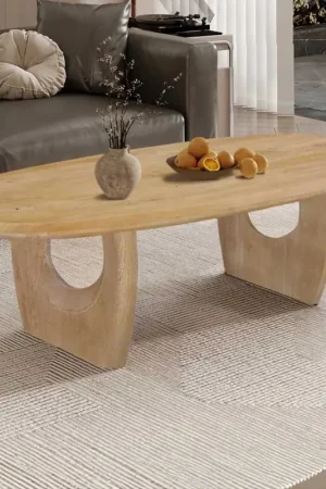 Snelle Levering Salontafel Braga - 130x70x40cm - massief mangohout