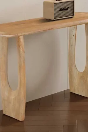 Consoletafel Braga - 120x40x76cm - massief mangohout Uitverkoop