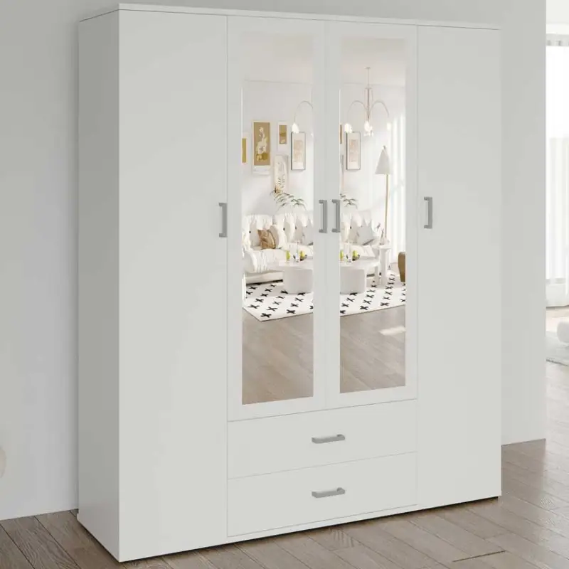 Kleerkast Marcolini | 160 x 52 x 185 cm | Wit Koop Online