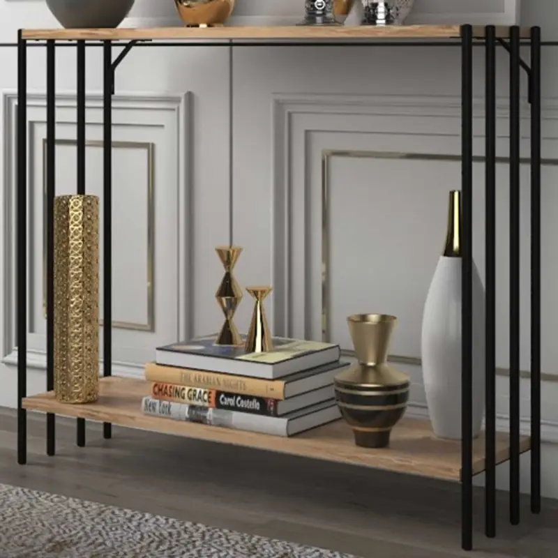 Hete Deal Verona Dressoir | Zwart Atlantic Pine | Melamine & Metaal