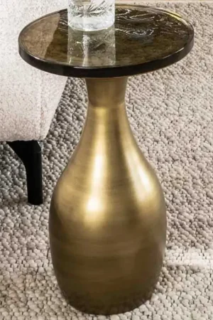 Bijzettafel Eclipse Drop S - Antiek Goud Beperkte Voorraad