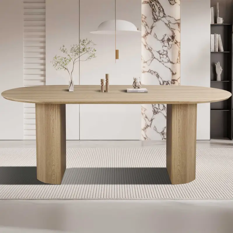Ovale eettafel Lagos - 200x100x76cm - eikdecor Fabrieksprijs