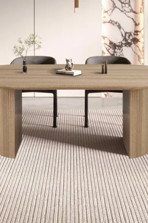 Rechtstreeks Van De Fabrikant Ovale eettafel Lagos - 220x110x76cm - eikdecor