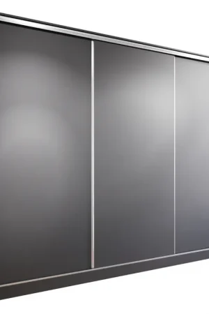 Actieprijs Kledingkast met schuifdeuren BRITTO B 250 Zwart