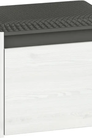 Beste Prijs Schoenenkast met zitplek HAGA 01 sneeuwdennen / antraciet