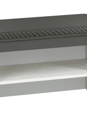 Direct Beschikbaar Schoenenkast met zitplaats HAGA 03 dennenwit / antraciet