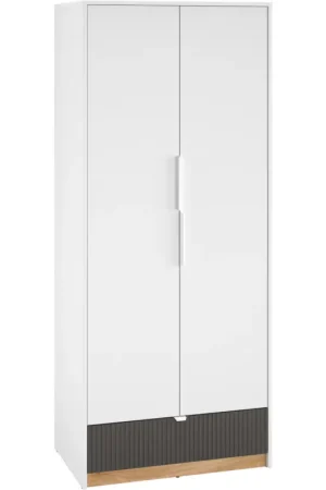 Meest Verkocht Kast EMPOLI 02 wit / castello eikenhout/ grafiet