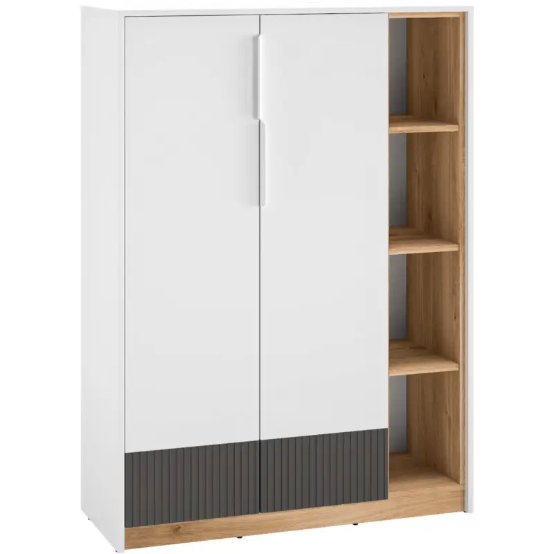Dressoir EMPOLI 05 biały / castello eikenhout/ grafiet Favoriet