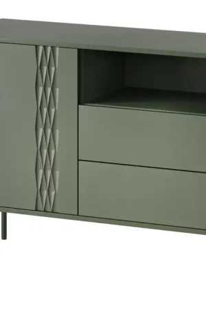 Exclusieve Aanbieding Commode TIFFANY 1D2S mat groen