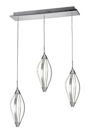 Hete Deal LUXERA 61306 - LED Hanglamp aan draad SAKURA 3xLED/13,2W/230V