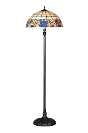 Bestseller Prezent 145 - Vloerlamp TIFFANY 2xE27/60W/230V