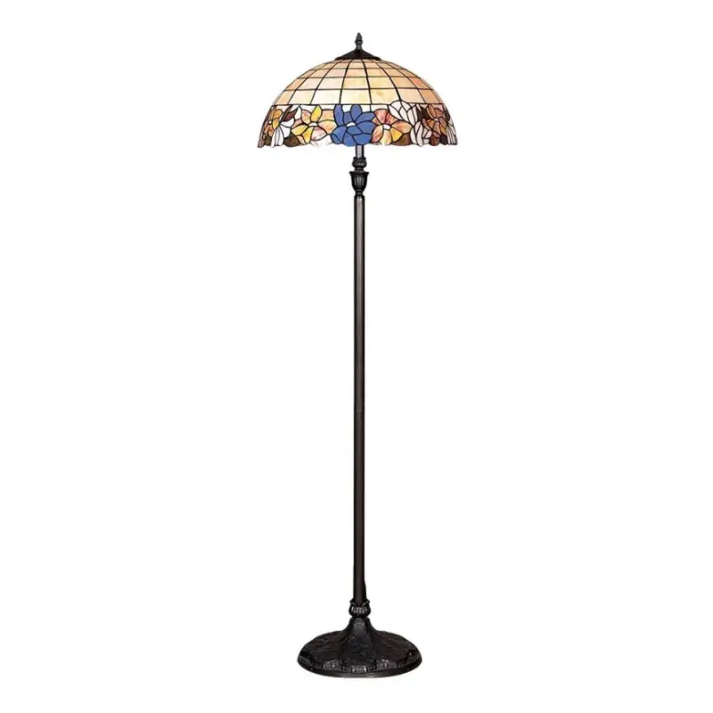 Bestseller Prezent 145 - Vloerlamp TIFFANY 2xE27/60W/230V