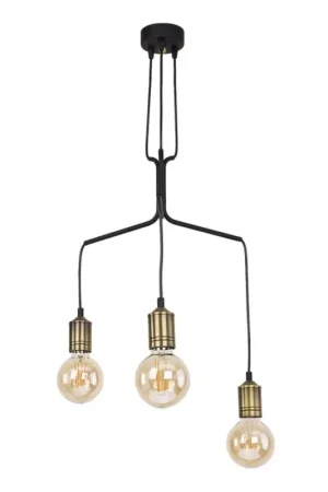 Finale Uitverkoop Jupiter 1705 - Hanglamp aan koord BORNEO 3xE27/60W/230V