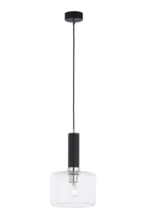Jupiter 1855 - VA1 - Hanglamp aan een koord VANES 1xE27/60W/230V glanzend chroom/zwart Gecertificeerd