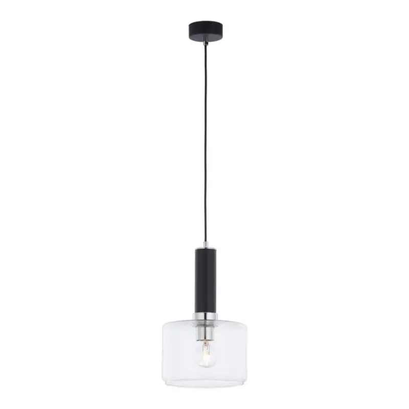 Jupiter 1855 - VA1 - Hanglamp aan een koord VANES 1xE27/60W/230V glanzend chroom/zwart Gecertificeerd