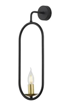 Jupiter 1812 - PIK E14 - Wandlamp PONTI 1xE14/40W/230V zwart Veilige Betaling