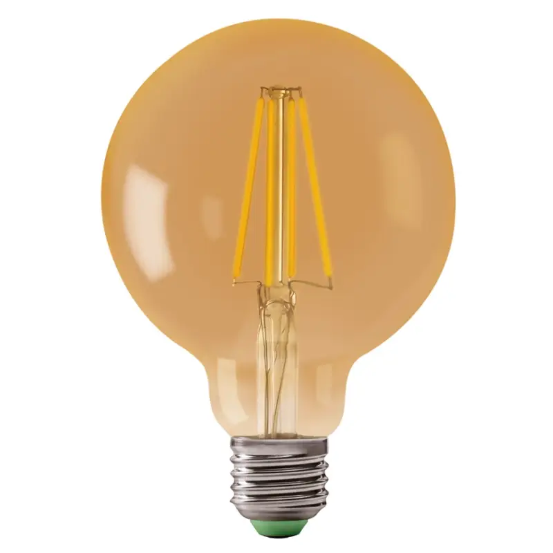 LED Lamp LEDSTAR AMBER G80 E27/8W/230V 2200K Meest Verkocht