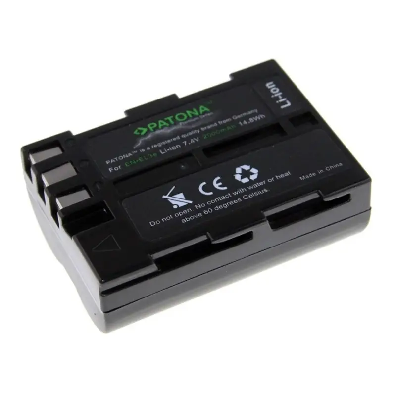 PATONA - Batterij Nikon EN-EL3e 2000mAh Li-Ion Premium Seizoensaanbieding