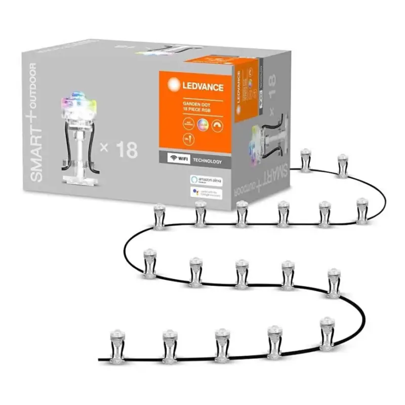 Ledvance - LED RGB Buiten decoratieve lamp SMART+ DOT 18xLED/4W/230V IP65 Wi-Fi Op = Op