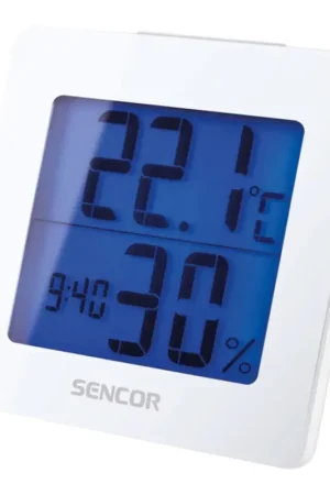 Aanbieding Sencor - Weer Station met LCD Scherm en Wekker 1xAA wit