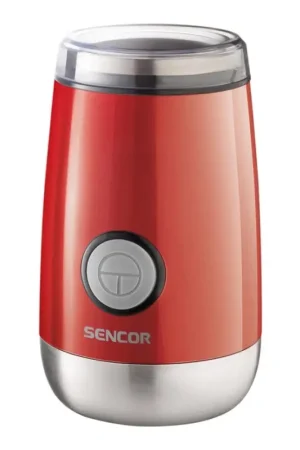 Sencor - Elektrische koffiebonenmolen 60 g 150W/230V rood/mat chroom Favoriet