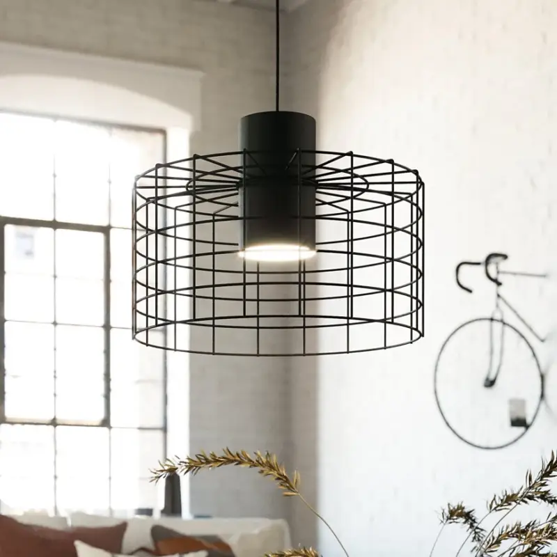 Eglo - Hanglamp aan koord 1xE27/40W/230V diameter 38 cm zwart Tijdelijk Beschikbaar