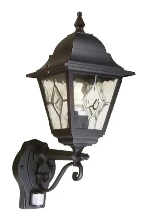Elstead - Buitenwandlamp met sensor NORFOLK 1xE27/100W/230V IP43 Aanbieding