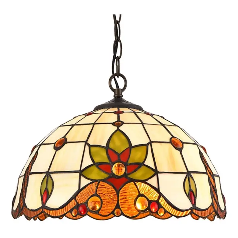 Prezent220 - Hanglamp aan een ketting TIFFANY 2xE27/60W/230V Premium