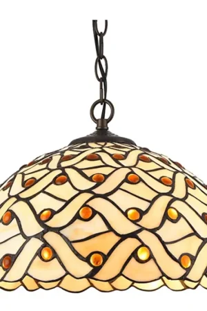 Bestel Nu Prezent223 - Hanglamp aan een ketting TIFFANY 2xE27/60W/230V