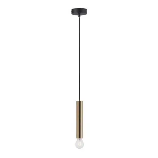 Direct Verzonden Leuchten Direkt 15617-60 - Hanglamp aan een koord BRUNA 1xE27/60W/230V messing