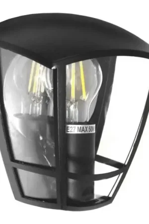 Wandlamp voor buiten JULIA 1xE27/50W/230V IP54 zwart Finale Uitverkoop