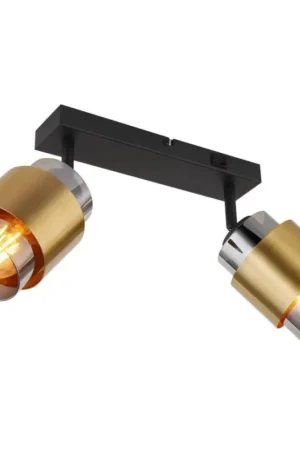 Alleen Vandaag Globo - Spot 2xE27/40W/230V zwart/messing