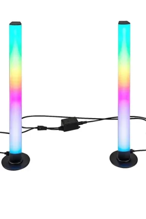 Alleen Vandaag Rabalux - SET van 2x dimbare LED RGB bureaulampen PACO LED/5W/5V + afstandsbediening