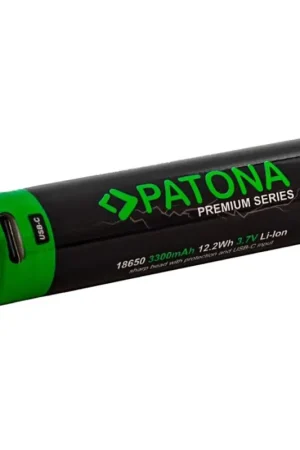 Lage Kosten PATONA - Accu 18650 Li-lon 3350mAh PREMIUM 3,7V met USB-C opladen