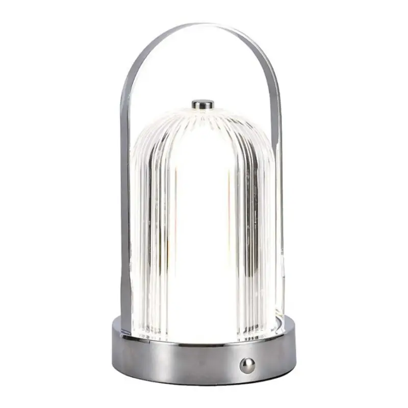 LED Dimbare Oplaadbare Touch Tafellamp LED/1W/5V 3000-6000K 1800 mAh mat chroom Fabrieksprijs