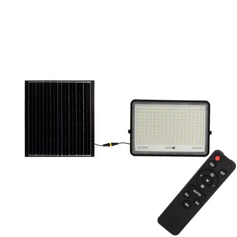 Lage Kosten LED Schijnwerper op zonne-energie voor buiten LED/30W/3,2V 6400K zwart IP65 20000 mAh + afstandsbediening