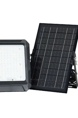 Direct Verzonden LED Zonne-spotlight LED/10W/3,7V IP65 4000K 8000 mAh zwart + afstandsbediening