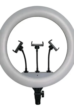 Tijdelijk Beschikbaar LED Dimbare lamp met een standaard en houder voor vloggen LED/55W/230V CRI 90 + afstandsbediening