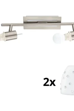 Aanbieding Eglo - LED Inbouwspot MY CHOICE 2xE14/4W/230V mat chroom/wit