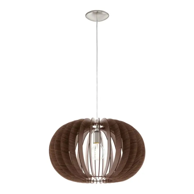 Tijdelijk Beschikbaar Eglo 95025 - Hanglamp aan een koord STELLATO 1xE27/60W/230V bruin
