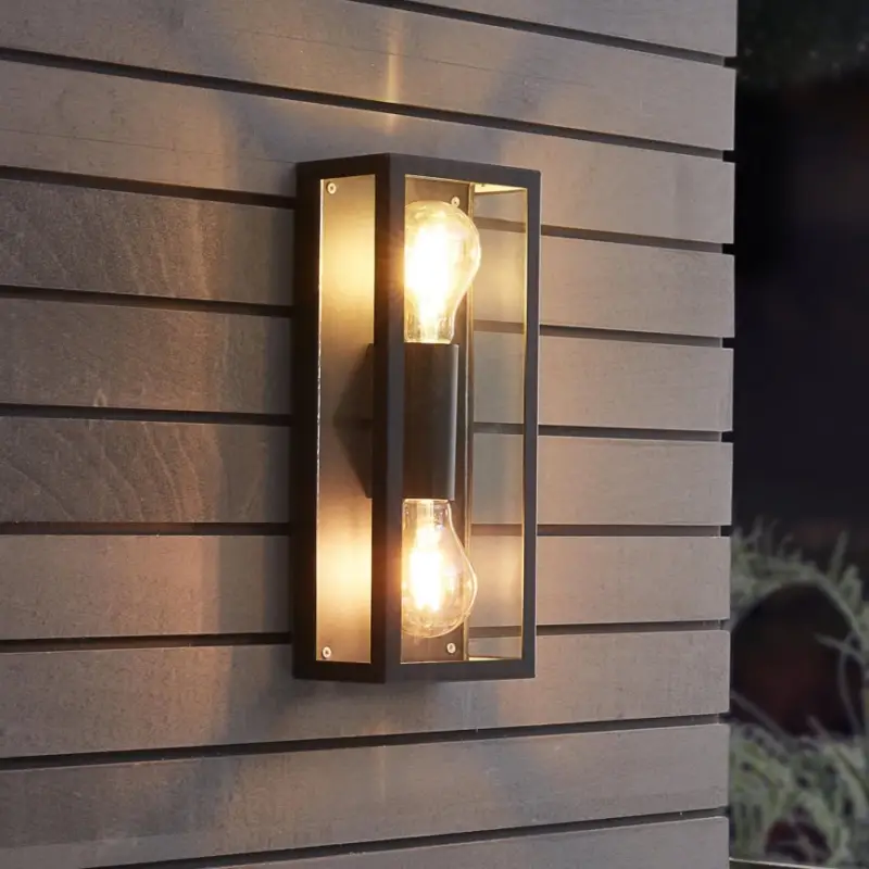 Favoriet Eglo 780426 - Wandlamp voor buiten ALGECIRAS 2xE27/60W/230V IP44 zwart