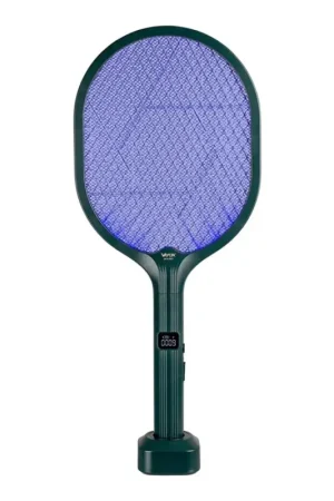 LED Elektrische insectenvanger 2-in-1 met LCD-display 1200 mAh/5V groen Op = Op