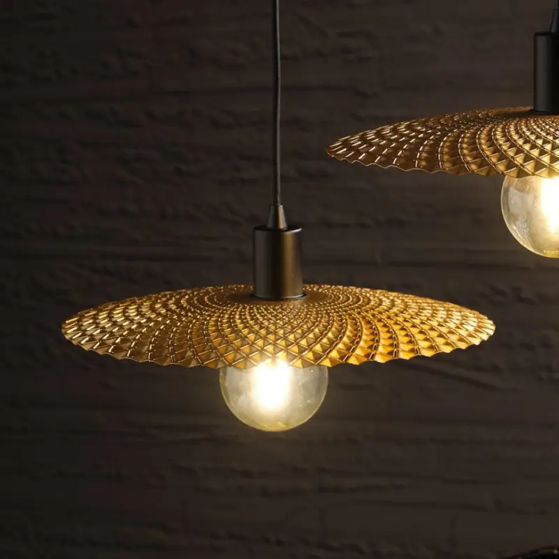 ONLI - Hanglamp aan een koord GOLDEN 1xE27/22W/230V goud/zwart Betaalbaar