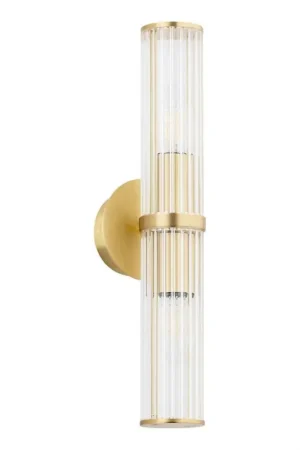 Aanbieding Argon 7203 - Wandlamp HAMPTON 2xE14/7W/230V goud